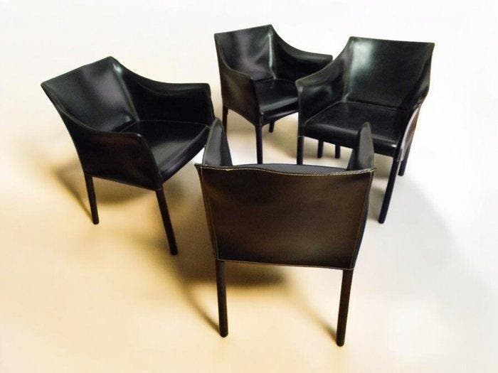 Cappellini - Fauteuil (4) - Kalfsleer, Antiek en Kunst, Kunst | Designobjecten