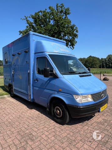 Leuke Mercedes opknapper paardenwagen!, Ophalen, Zo goed als nieuw, Aluminium, 2-paards trailer