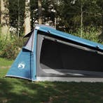 vidaXL Tunneltent 2-persoons waterdicht blauw, Verzenden, Nieuw, Tot en met 2