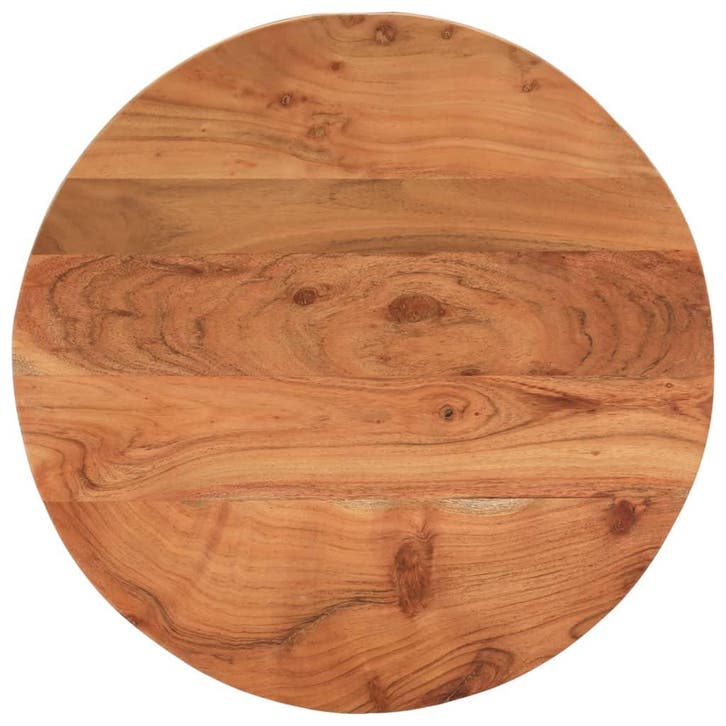vidaXL Tafelblad rond Ø 50x2,5 cm massief acaciahout, Huis en Inrichting, Tafels | Eettafels, Nieuw, Verzenden