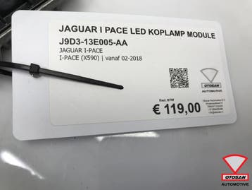 Jaguar I Pace 2018+ LED Koplamp Module J9D3-13E005-AA, Ophalen, Gebruikt, Jaguar
