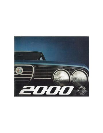 1974 ALFA ROMEO 2000 BERLINA BROCHURE FRANS, Nieuw, Alfa Romeo, Author