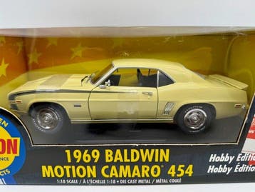 Ertl 1:18 - Modelauto - Baldwin Motion Camaro 454 (1969) -, Hobby en Vrije tijd, Nieuw