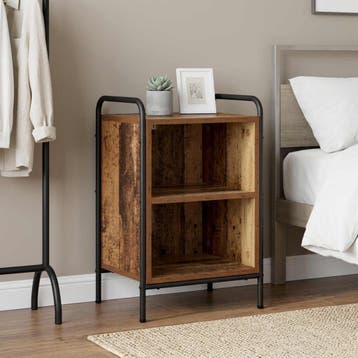 vidaXL Nachtkastje Oud hout 40 x 30 x 60 cm Bewerkt hout, Minder dan 45 cm, Verzenden, Nieuw, 55 tot 70 cm