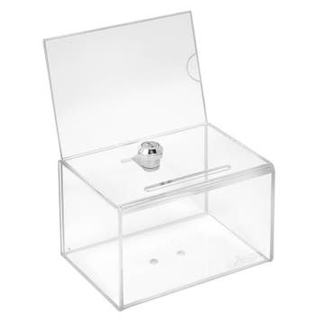 A6 Donatiebox / Ideeënbus met Slot en Posterhouder - Typ...