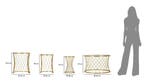TAFEL NOAH GOUD SET 4 STUKS CM Ø 70X45-47X54,5-36x50-28x45, Huis en Inrichting, Tafels | Salontafels, Ophalen of Verzenden, Nieuw