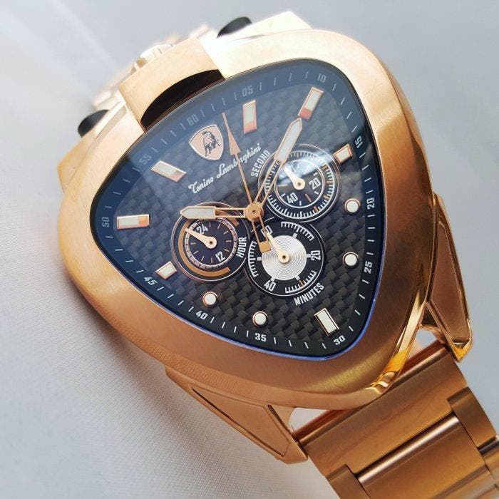 Lamborghini - SPYDER - Bullhead - Chronograph - Gold - New -, Sieraden, Tassen en Uiterlijk, Horloges | Heren