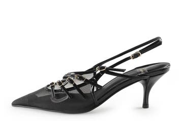 Steve Madden Slingbacks in maat 39 Zwart, Verzenden, Zwart, Steve Madden, Zo goed als nieuw
