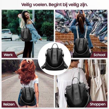 2dekans | Glennoo Anti-diefstal Rugzak Dames - Rugtas dames, Ophalen of Verzenden, Zo goed als nieuw