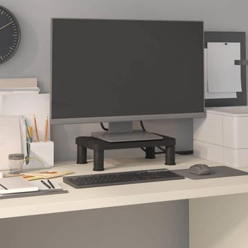 vidaXL Monitorstandaard 38x24x10,5 cm zwart, Verzenden, Nieuw, Minder dan 25 cm, Minder dan 50 cm