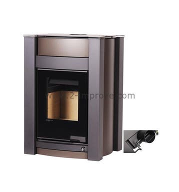 Aquaflame Vario Kalmar cv-houtkachel Bruin fluweel, Verzenden, Nieuw