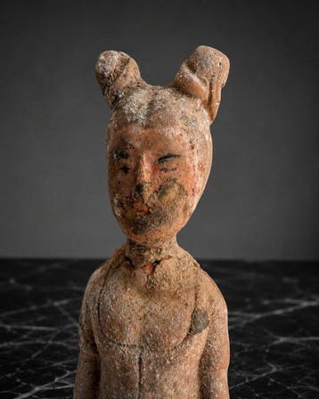 Oud Chinees, Tang-dynastie Terracotta Begrafenisbeeld van
