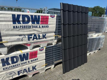Dakpanplaten Zwart uit Voorraad €12,63m2 / Sandwichpanelen, Ophalen of Verzenden, Nieuw, Overige materialen
