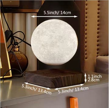 Magnetisch Zwevende Maanlamp 3D LED Tafellamp met Rotatie, Verzenden, Nieuw