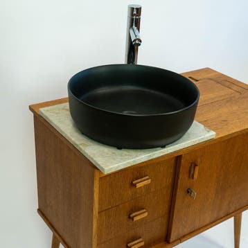 Badkamermeubel | Vintage | Eiken | Tambour |  3850, Minder dan 50 cm, 75 cm of meer, Ophalen of Verzenden, Zo goed als nieuw