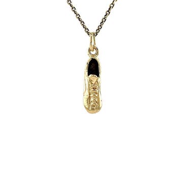 Gouden vintage voetbalschoen hanger 14 krt, Ophalen of Verzenden, Nieuw