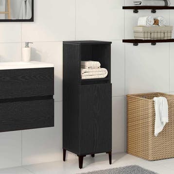 Badmeubel Kast Zwart | 66% Korting | Tweedekansje, Minder dan 50 cm, Spiegelkast, 100 tot 150 cm, Nieuw