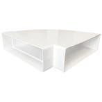 Kunststof horizontale bocht 90° voor kanaal 220 x 90mm, Verzenden, Nieuw