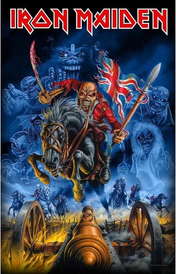 Iron Maiden - Maiden England Textielposter off. merchandise, Verzamelen, Ophalen of Verzenden, Nieuw, Poster, Artwork of Schilderij