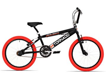 Freestyle BMX 20 inch mat zwart met gratis verzending!, 16 tot 20 inch, Nieuw, Stuur 360° draaibaar, Tornado