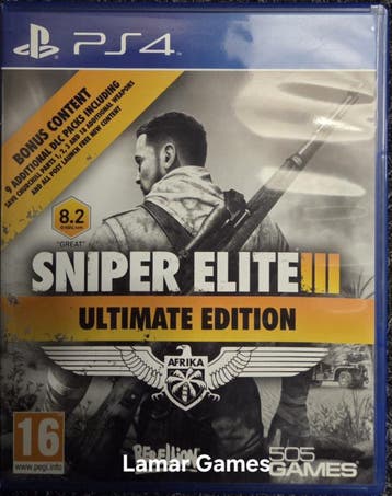 Sniper Elite III Afrika Ultimate Edition (ps4 tweedehands, Spelcomputers en Games, Ophalen of Verzenden, Zo goed als nieuw