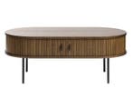 Salontafel Nola Ovaal 120x60 cm - Bruin, Huis en Inrichting, Tafels | Salontafels, Ophalen of Verzenden, Nieuw