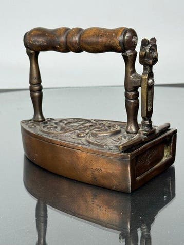 Strijkijzer - Brons, Antiek en Kunst