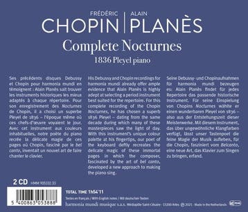 cd - alain planes - FREDERIC CHOPIN COMPLETE NOCTURNES (n..., Verzenden, Zo goed als nieuw