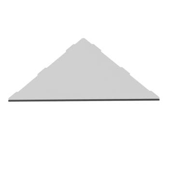 Flat Corner hoekplanchet inbouw 25x25 cm geborsteld Rvs, Verzenden, Nieuw