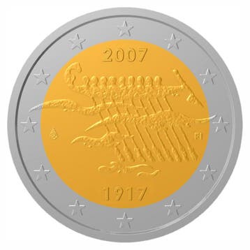 Finland 2 Euro Onafhankelijkheid 2007, Verzenden