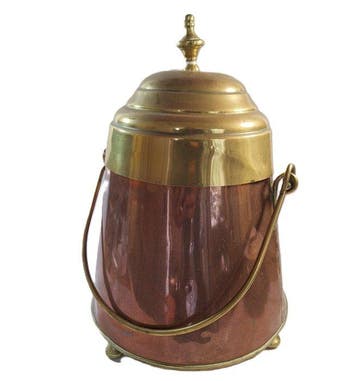 Pot - 19e eeuw - Koper, Messing - doofpot