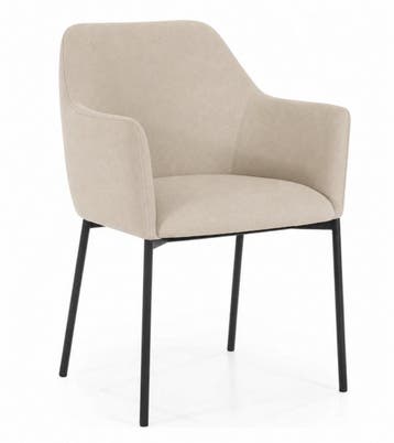 Stoel Paul - Beige Linea - 95889 - eetkamerstoelen - Beige, Nieuw, Overige materialen