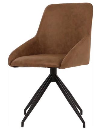2dekans | Dutchbone Eetkamerstoel Laurel Champagne 60x51x85, Ophalen of Verzenden, Zo goed als nieuw