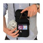 Benson Reisportemonnee - Halsportemonnee - Zwart - Compac..., Ophalen of Verzenden, Nieuw