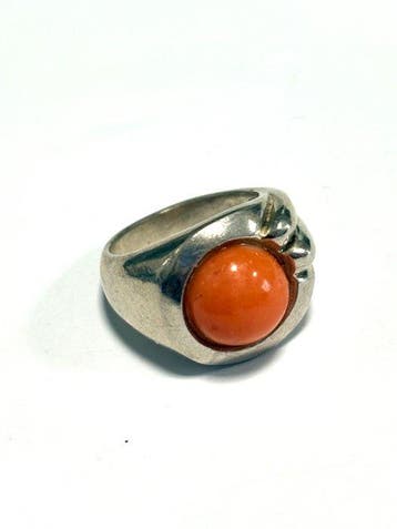 Koraal - Zilver - Ring