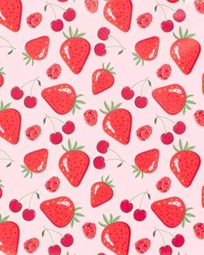 Tafelzeil Aardbei en Kers, Nieuw, Overige kleuren