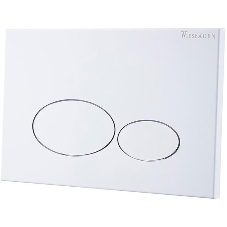 Wiesbaden X32 Metal Drukplaat voor Inbouwreservoir - Mat Wit, Doe-het-zelf en Verbouw, Sanitair, Nieuw, Ophalen of Verzenden