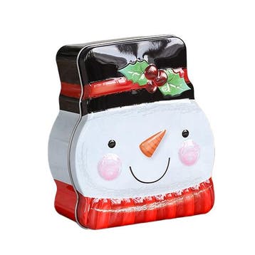 Sneeuwman Blik - Kerst Kerstmis Pot - Kerstartikelen voor Bi, Verzenden, Nieuw