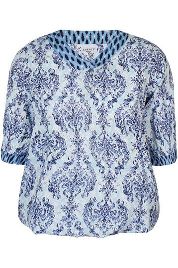 ZHENZI blouse combi print details Maat:, Verzenden, Nieuw, Overige kleuren