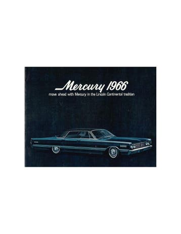 1966 MERCURY PROGRAMMA BROCHURE ENGELS (USA), Nieuw, Author