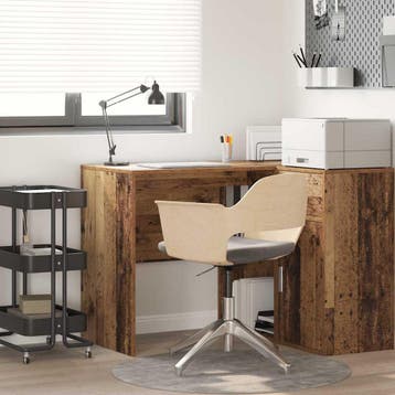 vidaXL Bureau Oud Hout Bewerkt hout 102 x 50 x 75 cm, Huis en Inrichting, Bureaus, Verzenden, Nieuw