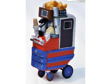 Prehm-miniaturen 550109 A   Barwagen im Zug (1:22,5), Hobby en Vrije tijd, Modelbouw | Figuren en Diorama's, Ophalen of Verzenden