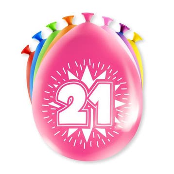 Happy Part Ballonnen 21 jaar, Hobby en Vrije tijd, Feestartikelen, Verzenden, Nieuw, Versiering, Verjaardag