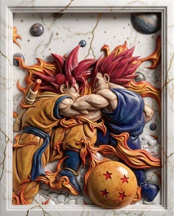 Makayhos - [Canvas] Goku vs Vegeta – Clash of Gods, Nieuw
