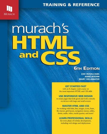 9781943873210 Murachs HTML and CSS | Tweedehands, Verzenden, Zo goed als nieuw, Zak Ruvalcaba