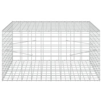 vidaXL Gabion met 5 mm Draad en 5x10 cm Gaas 100x100x50 cm, Verzenden, Nieuw, IJzer