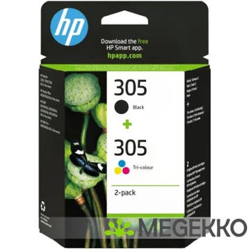 HP 305 Origineel Normaal rendement Zwart, Cyaan, Magenta,, Computers en Software, Printerbenodigdheden, Verzenden, Nieuw, HP