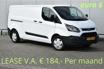 Ford Transit Custom 2.0 TDCI L2H1 Airco Camera Trekha Euro 6, Auto's, Voorwielaandrijving, Stof, Gebruikt, Wit