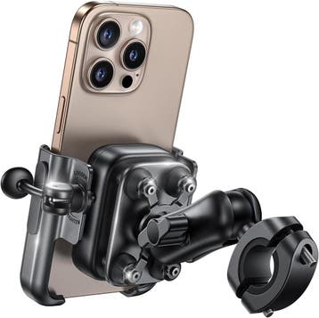 Motor telefoonhouder Aluminium | Retourdeal 33% Korting, Motoren, Ophalen of Verzenden, Zo goed als nieuw