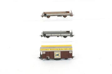 Bemo H0m - Modeltrein goederenwagon (3) - Drie, Hobby en Vrije tijd, Modeltreinen | H0, Nieuw